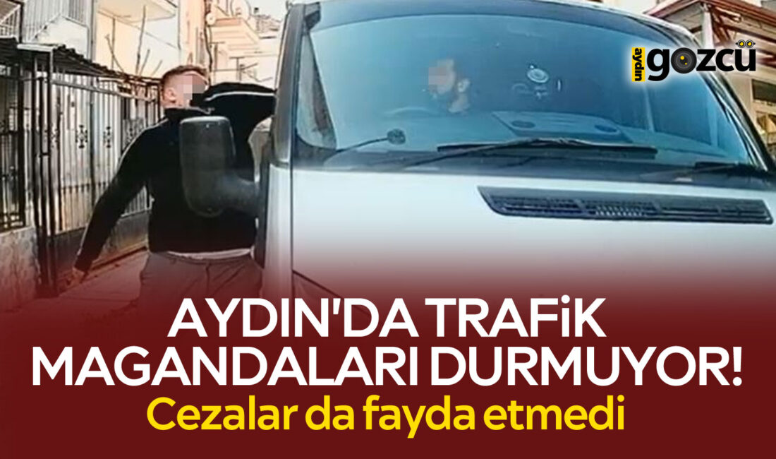 Aydın Efeler ilçesinde bir sürücü kedisine el kol hareketi yapıldığını