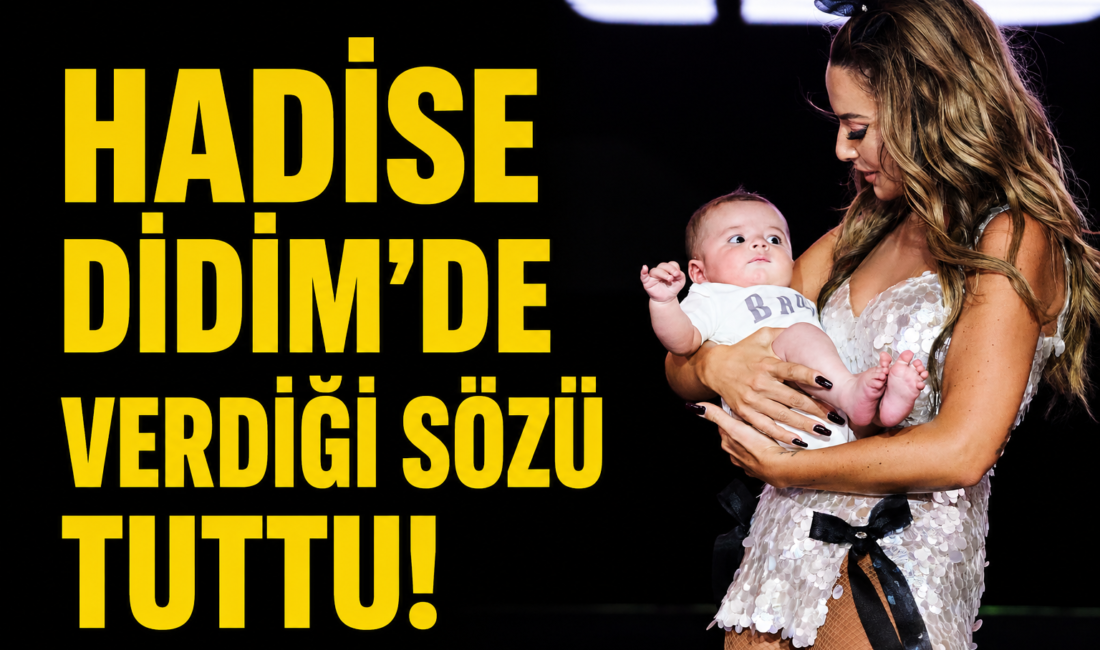 Ünlü şarkıcı Hadise, geçtiğimiz hafta Aydın’ın Didim ilçesinde verdiği konser